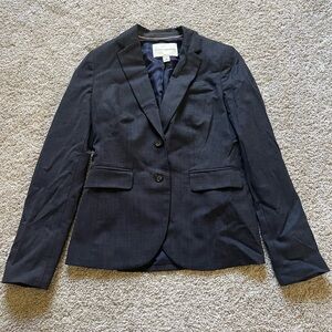 Banana Republic Women’s Dark Gray Wool Blazer Size 2 Workwear Professional